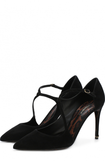 Замшевые туфли Kate с ремешками на шпильке Dolce &amp; Gabbana