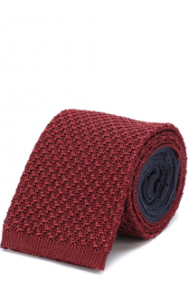 Шелковый вязаный галстук Ermenegildo Zegna
