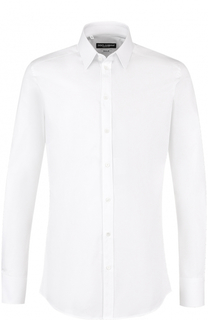 Хлопковая сорочка с воротником кент Dolce & Gabbana