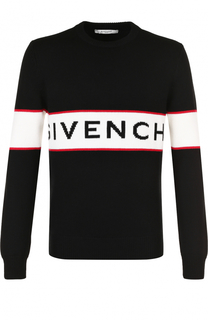 Шерстяной джемпер с логотипом бренда Givenchy