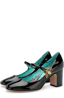 Лаковые туфли Lois на устойчивом каблуке Gucci