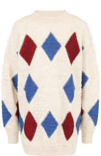 Шерстяной свитер свободного кроя с круглым вырезом Isabel Marant Etoile