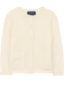 Шерстяной кардиган с карманами Polo Ralph Lauren