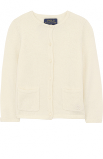 Шерстяной кардиган с карманами Polo Ralph Lauren