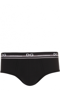 Хлопковые хипсы с широкой резинкой Dolce &amp; Gabbana