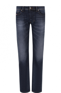 Джинсы прямого кроя с потертостями Diesel