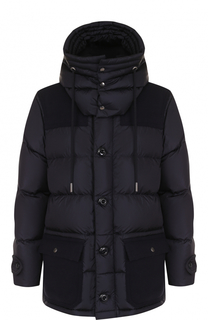 Стеганый пуховик Tourville на молнии с капюшоном Moncler