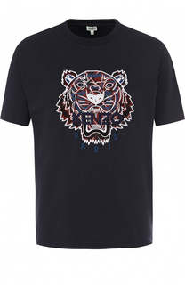 Хлопковая футболка с аппликацией Kenzo