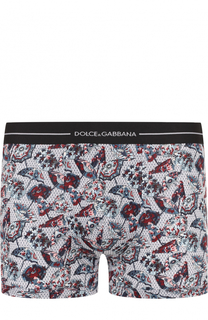 Хлопковые боксеры с принтом Dolce &amp; Gabbana