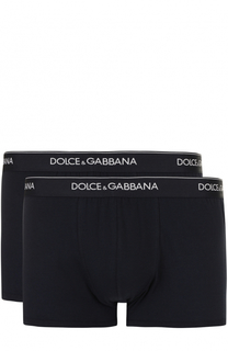 Комплект из двух хлопковых боксеров с широкой резинкой Dolce &amp; Gabbana