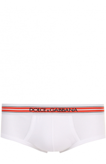 Хлопковые хипсы с широкой резинкой Dolce &amp; Gabbana