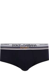 Хлопковые хипсы с широкой резинкой Dolce &amp; Gabbana
