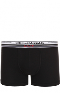 Хлопковые боксеры с широкой резинкой Dolce &amp; Gabbana