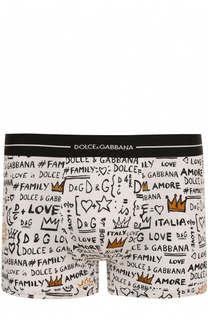 Хлопковые боксеры с принтом Dolce &amp; Gabbana
