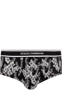 Хлопковые хипсы с принтом Dolce &amp; Gabbana