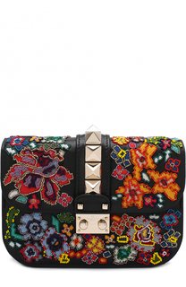 Сумка Glam Lock small с вышивкой Valentino