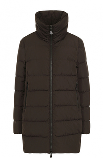 Стеганый пуховик свободного кроя с воротником-стойкой Moncler