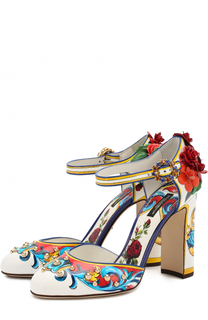 Кожаные туфли Vally с декоративной отделкой Dolce &amp; Gabbana