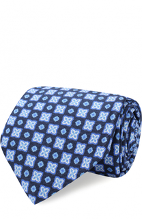 Шелковый галстук с узором Kiton