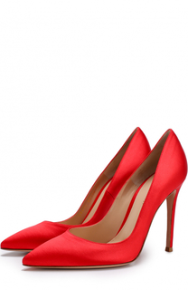 Атласные туфли Gianvito 105 на шпильке Gianvito Rossi