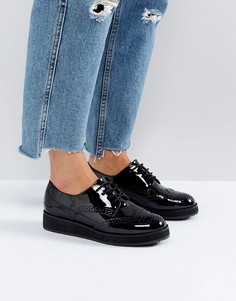 Туфли на плоской платформе со шнуровкой Carvela - Черный