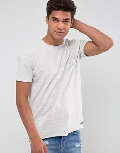 Базовая футболка с необработанными краями Brave Soul - Кремовый