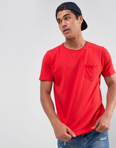 Базовая футболка с необработанными краями Brave Soul - Красный