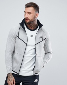 Серый флисовый худи Nike Tech 805144-072 - Серый