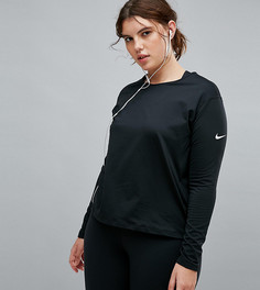 Черный лонгслив Nike Plus Training Hyperwarm - Черный