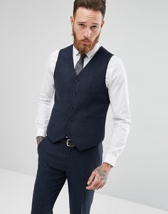 Темно-синий жилет скинни ASOS - Темно-синий