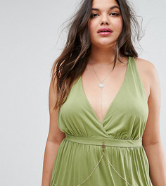 Ожерелье в восточном стиле с филигранной отделкой ASOS CURVE - Золотой