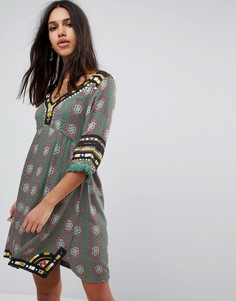 Платье-туника с принтом Raga Elena - Зеленый