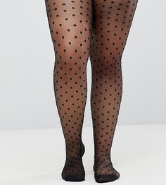 Колготки в горошек ASOS CURVE - Черный