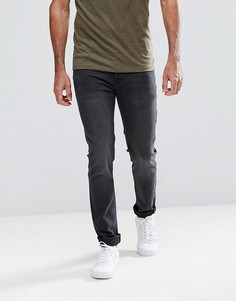 Выбеленные черные джинсы скинни Hoxton Denim - Черный