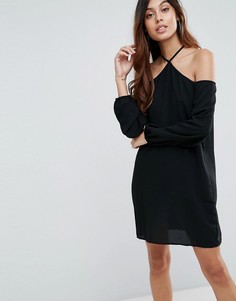Платье-туника с вырезами на плечах Vero Moda - Черный