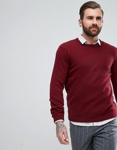 Бордовый джемпер с добавлением овечьей шерсти ASOS - Красный