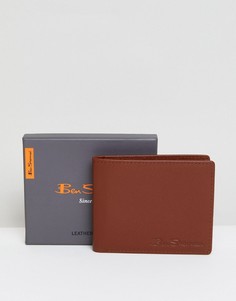 Коричневый кожаный бумажник Ben Sherman - Коричневый