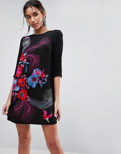 Платье мини А-силуэта с принтом ASOS PREMIUM - Мульти