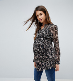 Блузка с принтом Mamalicious - Мульти Mama.Licious