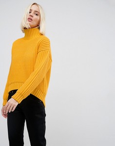 Трикотажный джемпер с закругленным краем ASOS WHITE - Мульти