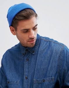 Синяя шапка-бини ASOS - Синий