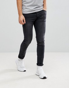 Черные супероблегающие джинсы Mennace - Черный