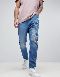 Синие джинсы заниженного кроя ASOS - Синий