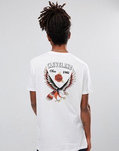 Длинная футболка с принтом ASOS - Белый