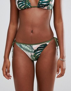 Бразильские плавки бикини с принтом и завязками по бокам Seafolly - Выбирай и комбинируй - Мульти