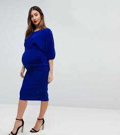 Платье-футляр миди ASOS MATERNITY - Синий