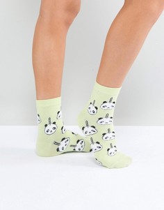 Носки с пандами ASOS - Зеленый
