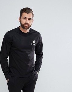 Свитшот с принтом на груди ASOS - Черный