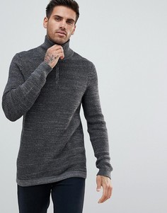 Серый джемпер на молнии BOSS Casual - Серый