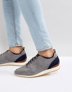 Серые нубуковые кроссовки BOSS Casual Adrenal - Серый